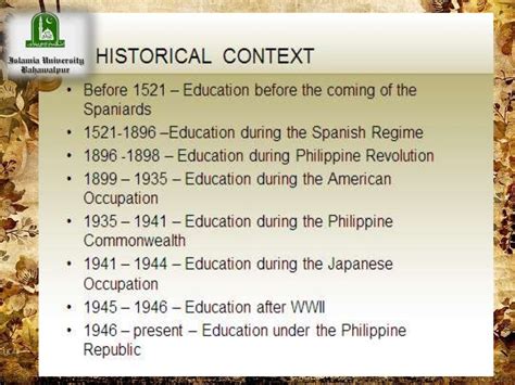Historical Overview Of Curriculum