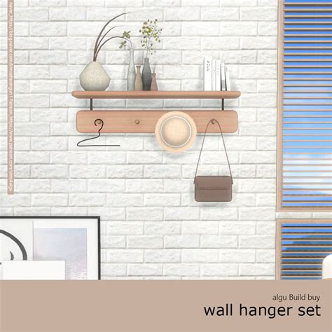 The Sims 4 Packs Sims 4 Cc Furniture Wall Hanger Wall Shelves