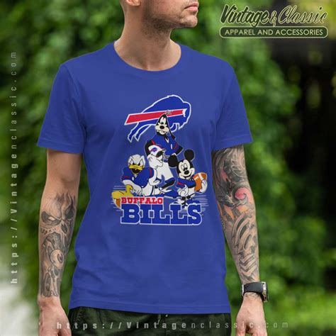 Buffalo Bills Mickey Mouse Donald Duck Goofy Shirt Vintagenclassic Tee