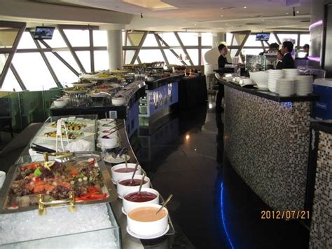 Buffet Plates Picture Of Atmosphere 360 Revolving Restaurant Kuala
