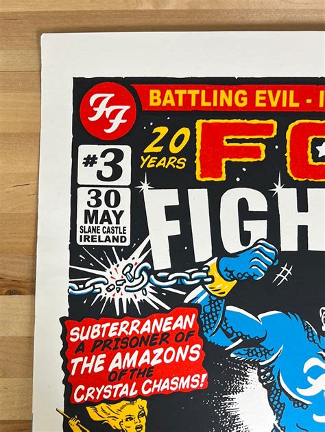 Foo Fighters 2015 Chris Hopewell Poster Slane Ireland Sold Out Posters