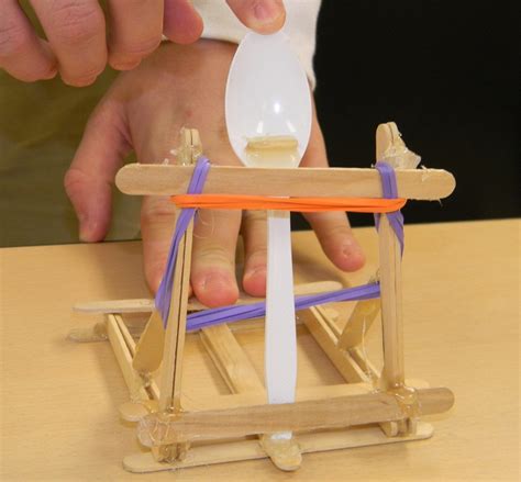 Simple Homemade Popsicle Stick Catapult For Kids Science Project Ideas