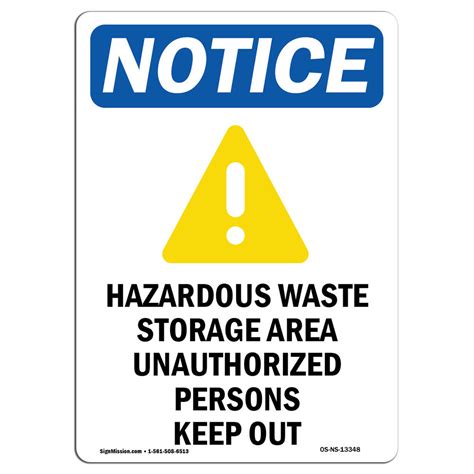 SignMission Hazardous Waste Storage Sign Wayfair