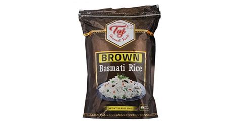 Taj Gourmet Brown Basmati Rice Naturally Aged 5 Pounds