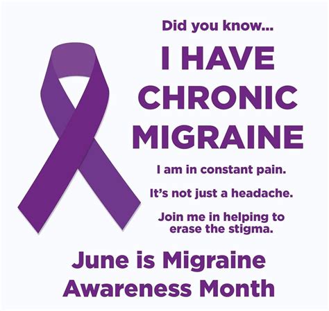 June Is Migraine Awareness Month Migraine Help Chronic Migraines