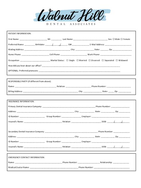 Fillable Online Couple Intake Form Patient Information Full Name First Fax Email Print