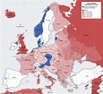 Maps: Map Of Europe 1945
