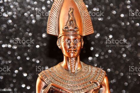 Bronze Statuette Of The Egyptian Tutankhamun Figure Of The Pharaoh