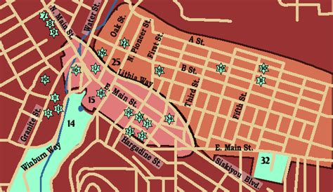 Printer Friendly Version Of The Downtown Ashland Map National