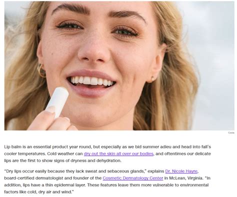 Dr Hayre Featured In Cnn Lip Balm Article Cosmetic Dermatology Center