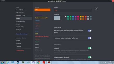 Discord role colors