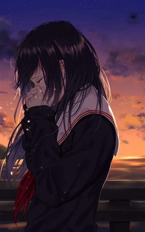 Menangis Gambar Anime Sedih Dan Kecewa Perempuan Gambar Wanita Sedih