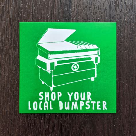 Dumpster Diving sticker | Etsy