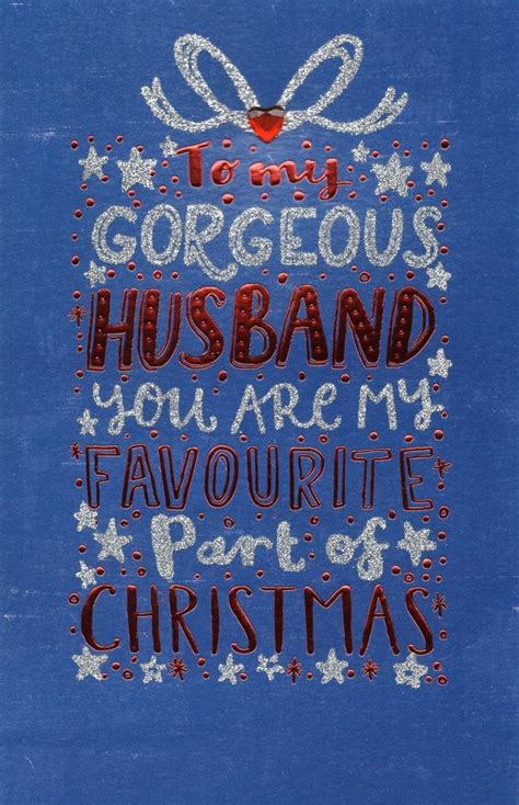 gorgeous husband christmas greeting card cards love kates