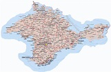 Map of autonomous Republic of Crimea. Maps of Ukraine regions ...