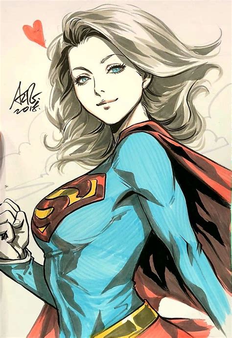 Supergirl By Artgerm Supergirl Comic Dc Comics Girls Comics Girls