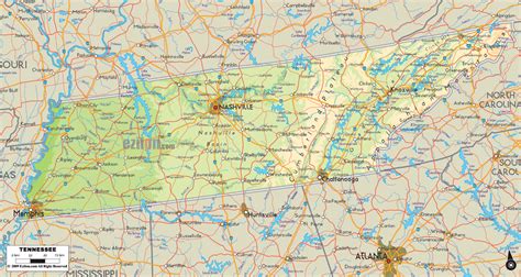 Bản đồ Tiểu Bang Tennessee Thông Tin Sơ Lược Và đặc Thù Nổi Bật Địa