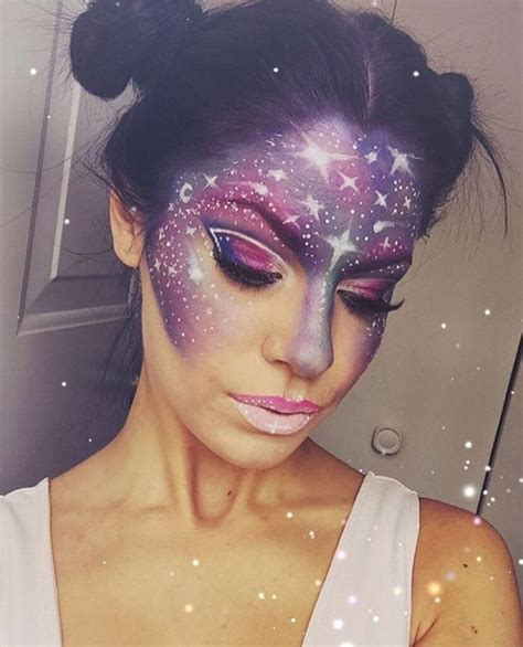 Ideas And Accessories For Your Diy Galaxy Halloween Costume Idea Galaxy Makeup Princess Makeup