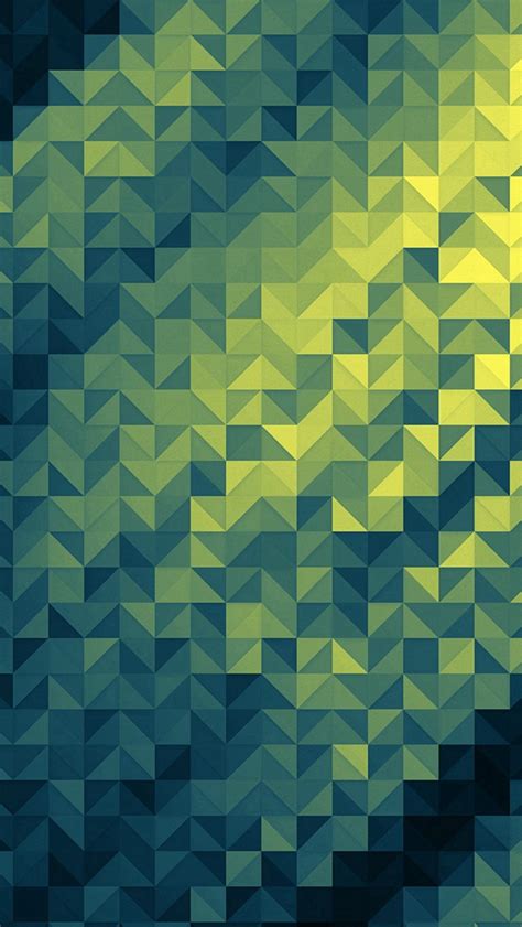 Polygon Dark Triangle Background Green Pattern Iphone Wallpapers Free