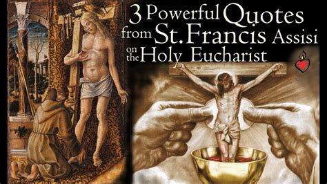 3 quotes from st francis of assisi on the eucharist profound messages from the saint s