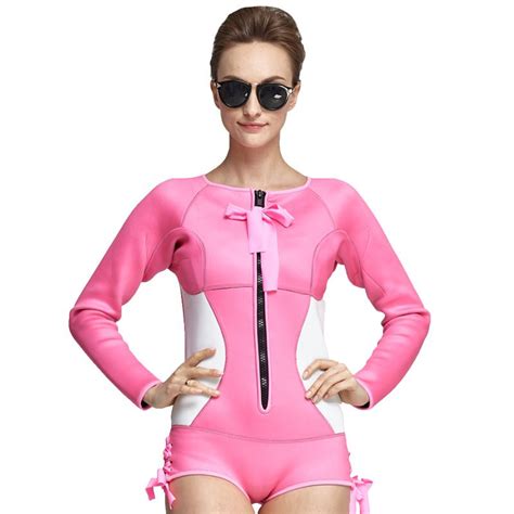 Women Plus Size Diving Wetsuit Keep Warm 2mm Neoprene One Pieces Full