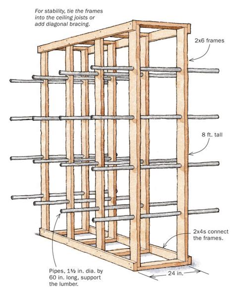 Lumber Storage Rack Plans Free How To Build A Diy Lumber Rack Free