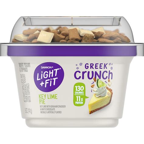 Dannon Light And Fit Greek Crunch Non Fat Key Lime Pie Greek Yogurt