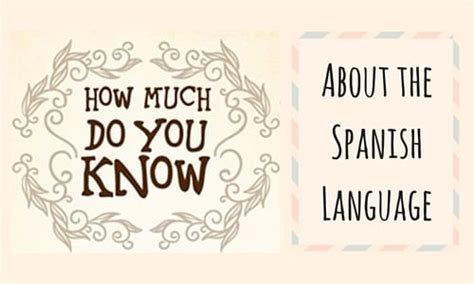Fascinating Facts About The Spanish Language Infographic