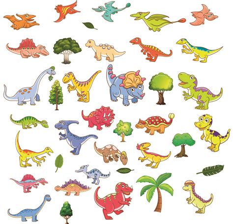 Dinosaurs Nursery Wall Stickers Kids Room Children Decals Cartoon