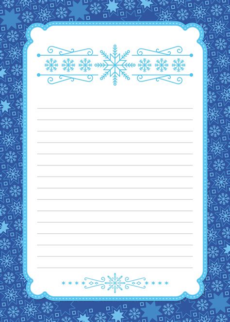 6 Best Christmas Writing Paper Template Printable - printablee.com