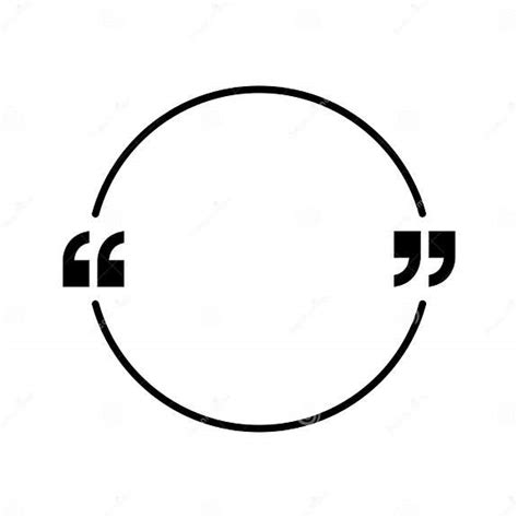 Quotes Icon Vector Quotemarks Outline Speech Marks Inverted Commas