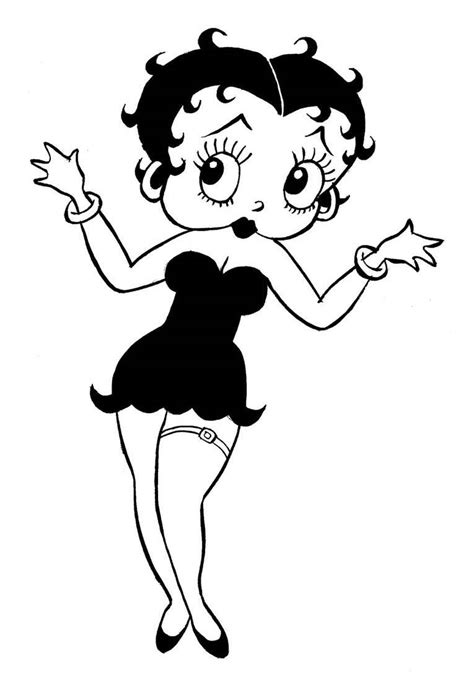 Biker Betty Boop Coloring Pages