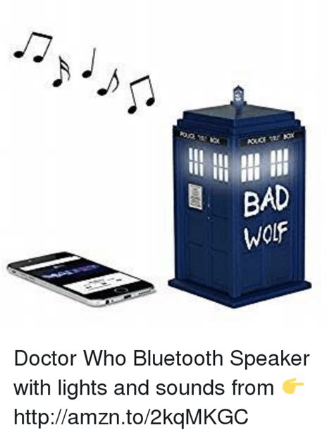 Bad Wolf Doctor Who Bluetooth Speaker With Lights And Sounds From 👉
