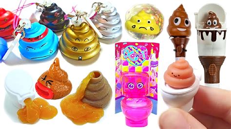 Interesting And Weird Poop Bouncy Ball Squishy Squeeze Slime Toilet