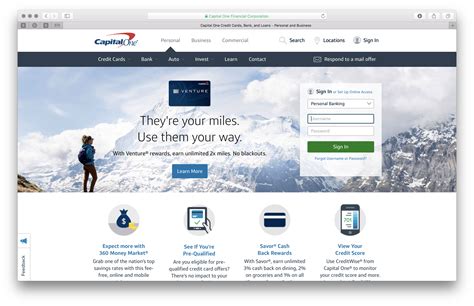 Capital One Credit Card, Banking Services, Car Loans, Savings Account