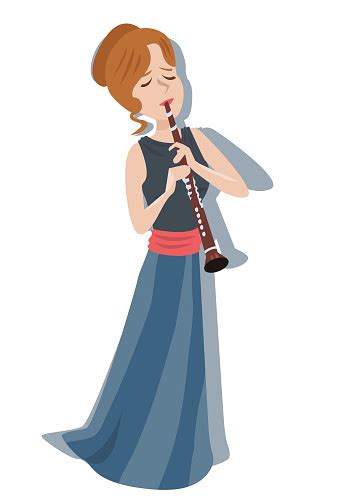Woman Playing Clarinet Stock Illustration Download Image Now Istock