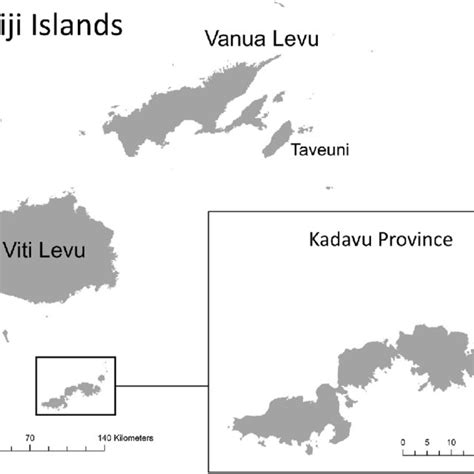 Map Of Fiji Islands And Kadavu Province 45 Download Scientific Diagram