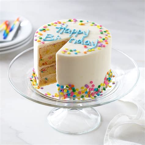 Well, here is how to make a simple birthday cake. We Take the Cake Happy Birthday Cake | Williams Sonoma
