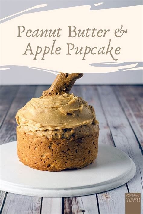Peanut Butter And Apple Pupcake Dog Cake Recipes Dog Treats Homemade