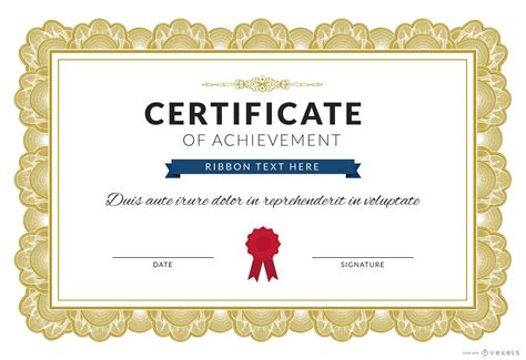 Certificate Of Achievement Maker Editable Design