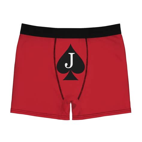Mens Jack Of Spades Boxer Briefs Red Underwear Cum Here Etsy