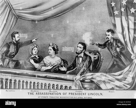 Assassination Of President Lincoln At Fords Theater April 15 1865