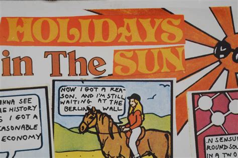 Original 1977 Holidays In The Sun Sex Pistols Promo Poster