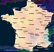 MAP OF FRANCE CITIES - Recana Masana