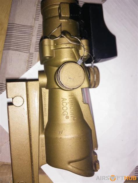 Tan Acog 4x32 Airsoft Hub Buy And Sell Used Airsoft Equipment Airsofthub