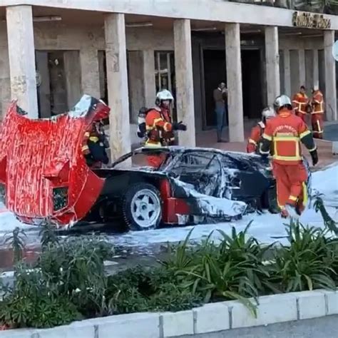 On Enzos Birthday A Ferrari F40 Spontaneously Burned To A Crisp In