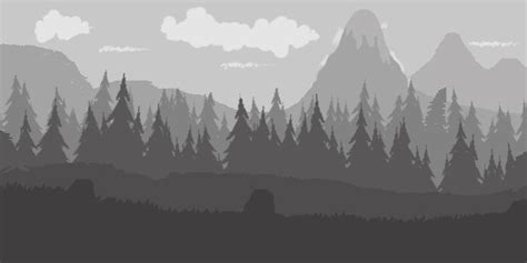 Forests Fogpixel Art Natural Landmarks Nature Art