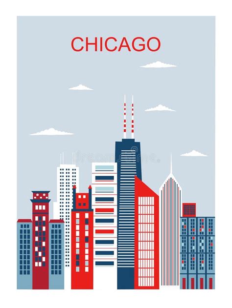 Chicago City Stock Vector Illustration Of Downtown 30108794