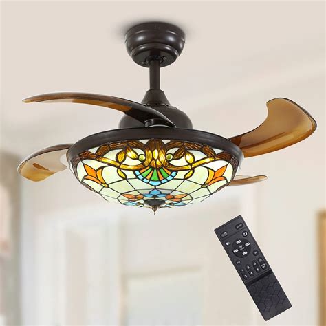 Moooni 36 Mediterranean Style Ceiling Fans With Light And Remote