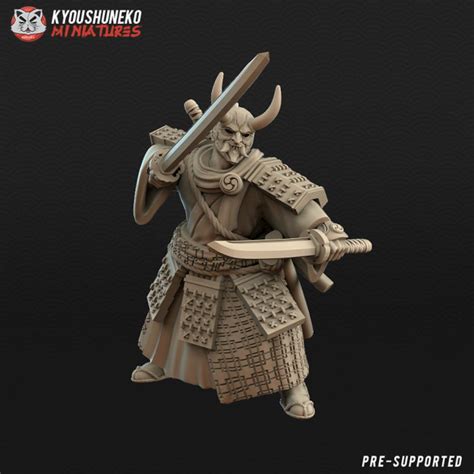Japanese Samurai Army Ronin Hero Kyoushuneko Miniatures 3d Printed